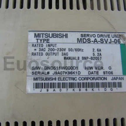 MDS-A-SVJ-06 Mitsubishi Servo Drive