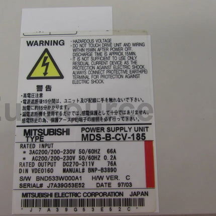 MDS-B-CV-185 Mitsubishi Servo Drive