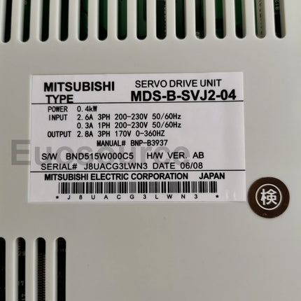 MDS-B-SVJ2-04 Mitsubishi Servo Drive