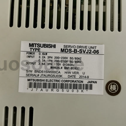 MDS-B-SVJ2-06 Mitsubishi Servo Drive
