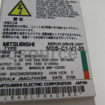 MDS-C1-V1-20 Mitsubishi Servo Drive