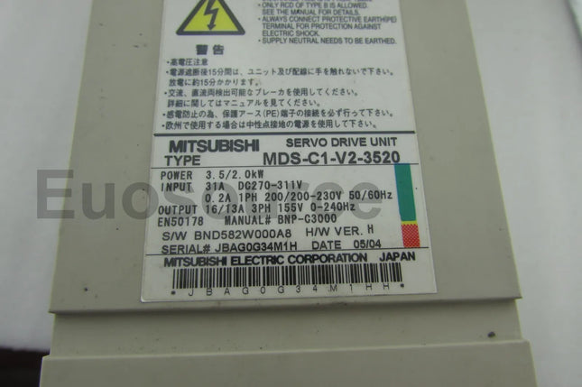 MDS-C1-V2-3520 Mitsubishi Servo Drive