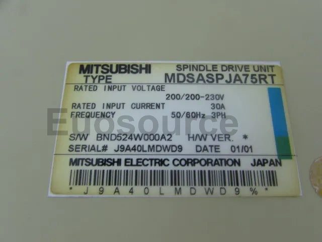 MDSASPJA75RT Mitsubishi Servo Drive
