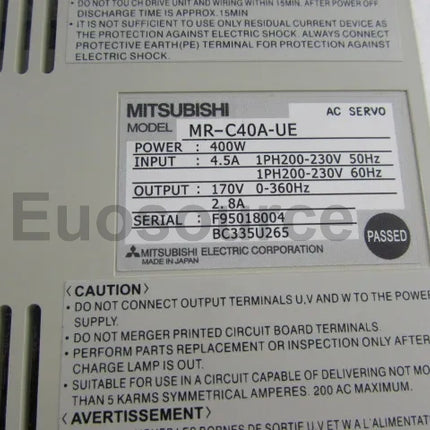 MR-C40A-UE Mitsubishi Servo Drive