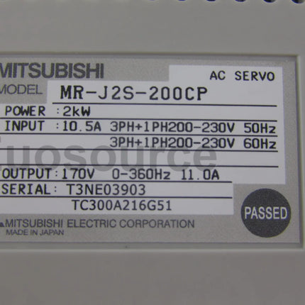 MR-J2S-200CP Mitsubishi Servo Drive