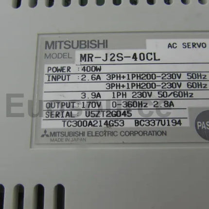 MR-J2S-40CL Mitsubishi Servo Drive