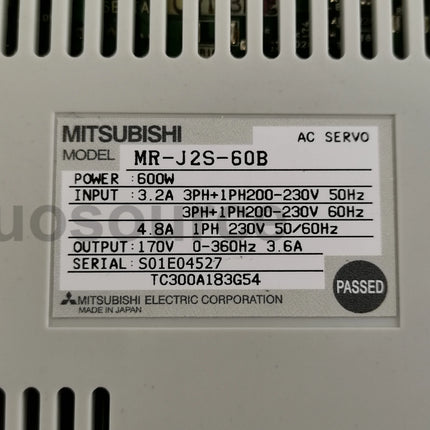 MR-J2S-60B Mitsubishi Servo Drive