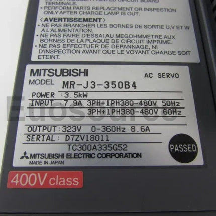 MR-J3-350B4 Mitsubishi Servo Drive