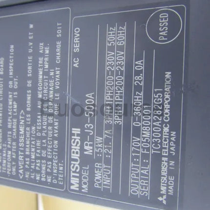 MR-J3-500A Mitsubishi Servo Drive