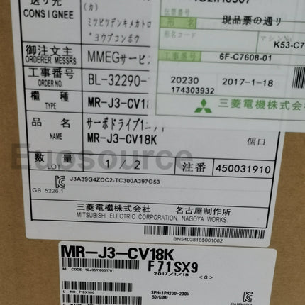 MR-J3-CV18K Mitsubishi Servo Drive