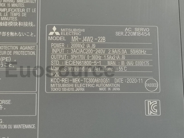 MR-J4W2-22B Mitsubishi Servo Drive