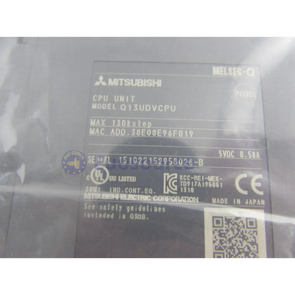 Genuine MITSUBISHI Q13UDVCPU PLC Module - Ships Worldwide