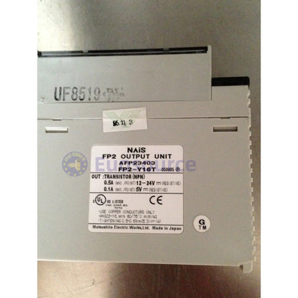 PANASONIC FP2-Y16T Transistor Output Unit - FP2 Series, 16 Points