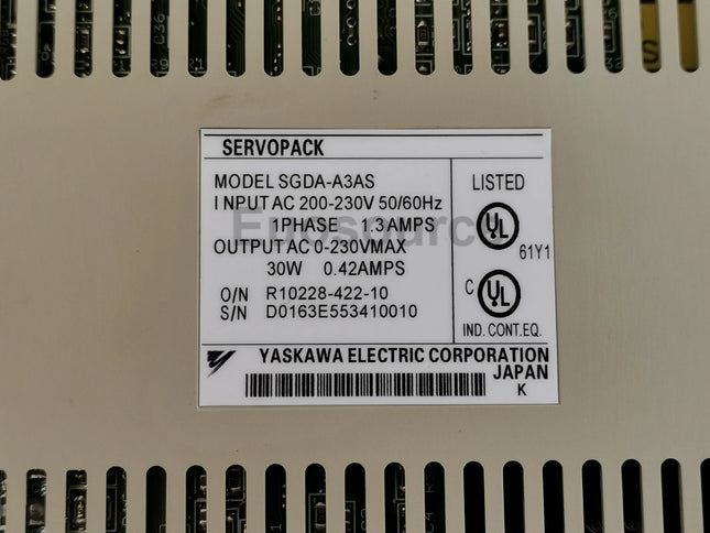 SGDA-A3AS Yaskawa Servo Drive Industrial Applications