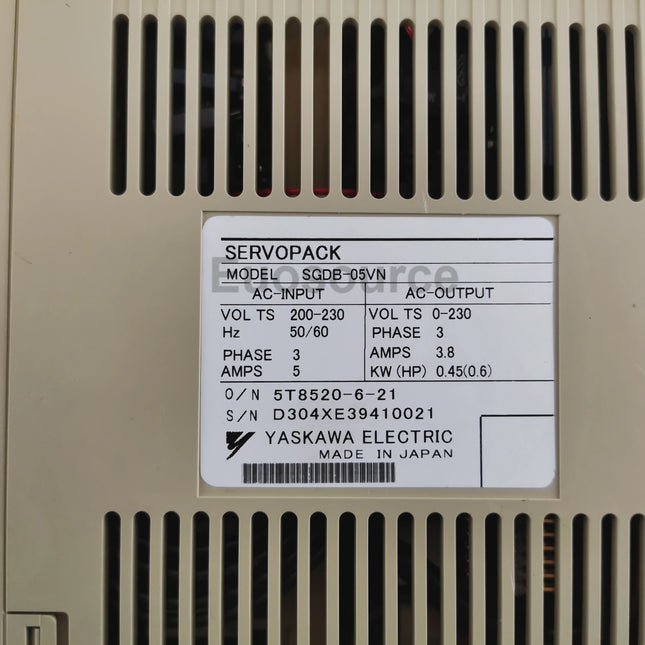 SGDB-05VN Yaskawa Servo Drive Compact industrial