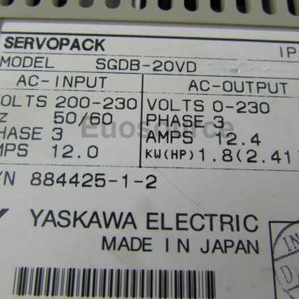 SGDB-20VD Yaskawa Servo Drive EtherCAT Analog control