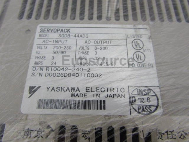 SGDB-44ADG Yaskawa Servo Drive For industrial