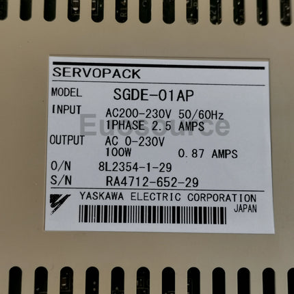 SGDE-01AP Yaskawa Servo Drive Industrial Applications