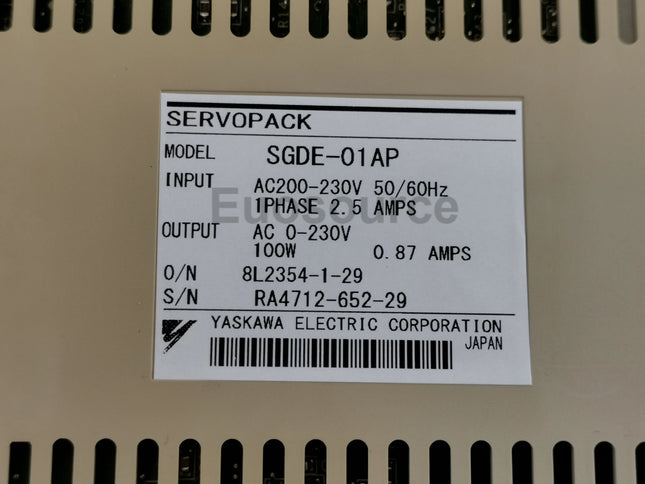 SGDE-01AP Yaskawa Servo Drive Industrial Applications