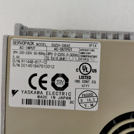 SGDH-08AE Yaskawa Servo Drive Analog control