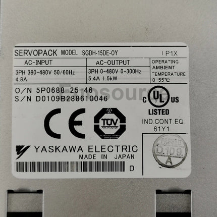SGDH-15DE-OY Yaskawa Servo Drive For networked motion