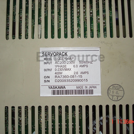 SGDL-04AP Yaskawa Servo Drive Analog control