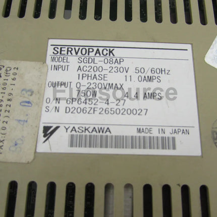 SGDL-08AP Yaskawa Servo Drive EtherCAT Analog control