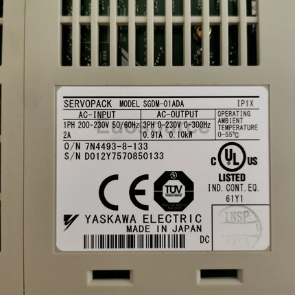 SGDM-01ADA Yaskawa Servo Drive For networked motion
