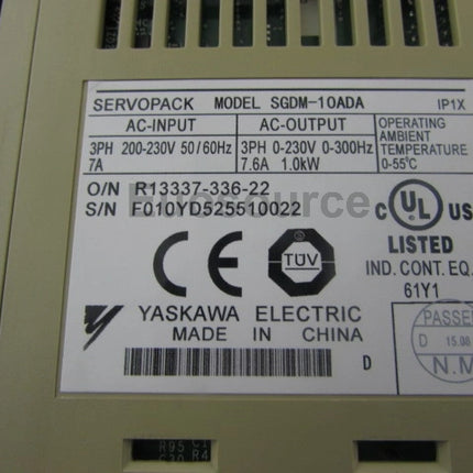 SGDM-10ADA Yaskawa Servo Drive For industrial