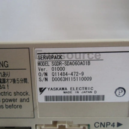 SGDR-SDA060A01B Yaskawa Servo Drive Industrial Applications