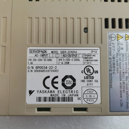 SGDS-02A05A Yaskawa Servo Drive For industrial