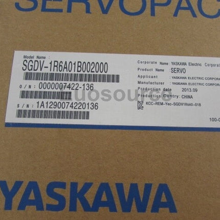 SGDV-1R6A01B002000 Yaskawa Servo Drive Analog control