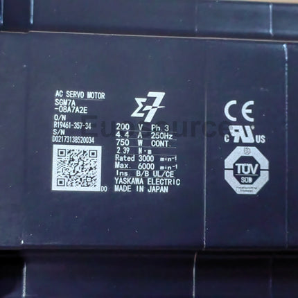 SGM7A-08A7A2E Yaskawa Servo Motor Sigma 7 Servo