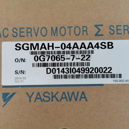 SGMAH-04AAA4SB Yaskawa Servo Motor AC Servo