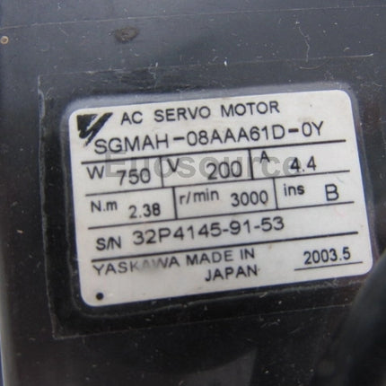 SGMAH-08AAA61D-0Y Yaskawa Servo Motor Absolute Encoder