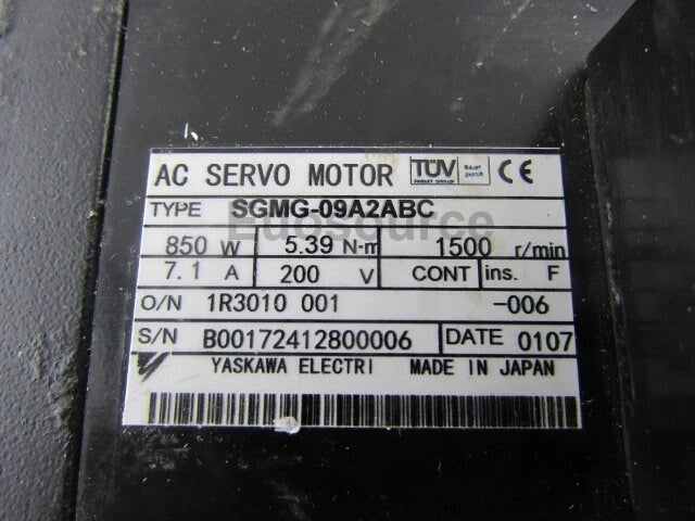 SGMG-09A2ABC Yaskawa Servo Motor Sigma Series