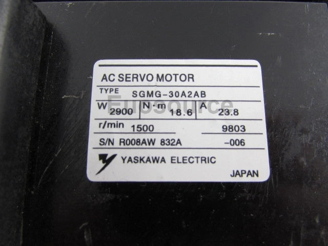 SGMG-30A2AB Yaskawa Servo Motor AC Servo