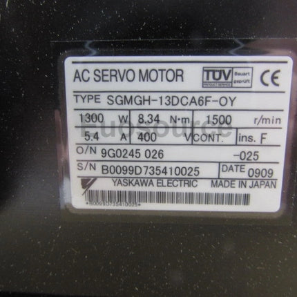 SGMGH-13DCA6F-OY Yaskawa Servo Motor High Precision