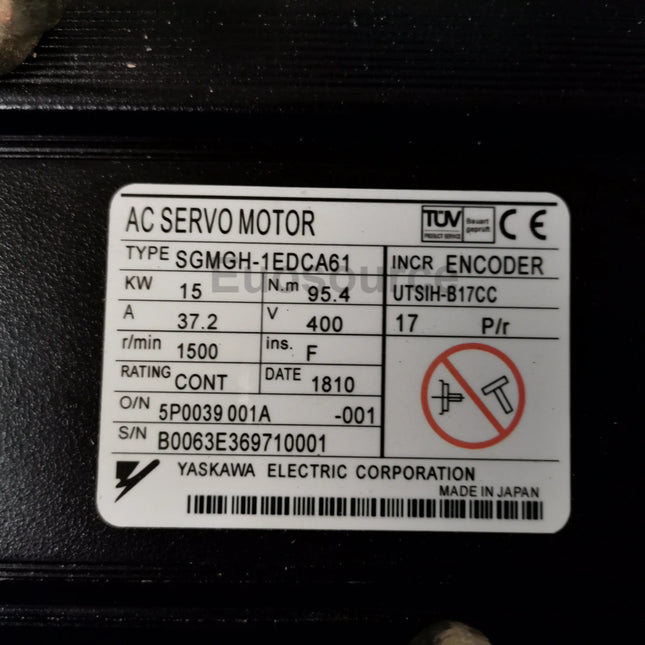SGMGH-1EDCA61 Yaskawa Servo Motor AC Servo