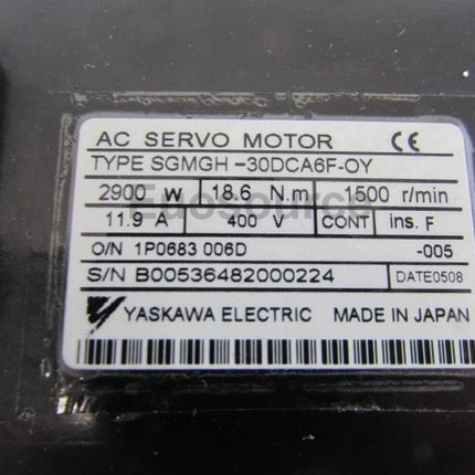 SGMGH-30DCA6F-OY Yaskawa Servo Motor AC Servo