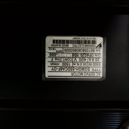 SGMGH-55DCA6F-OY Yaskawa Servo Motor Sigma Series