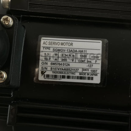 SGMGV-13ADA-HA11 Yaskawa Servo Motor Absolute Encoder