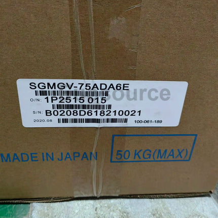 SGMGV-75ADA6E Yaskawa Servo Motor Absolute Encoder