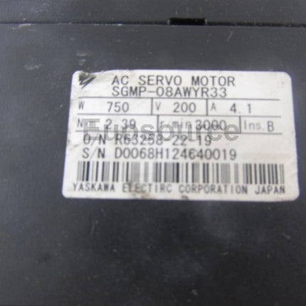 SGMP-08AWYR33 Yaskawa Servo Motor Absolute Encoder