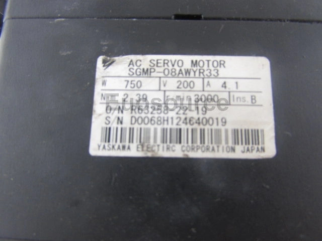 SGMP-08AWYR33 Yaskawa Servo Motor Absolute Encoder
