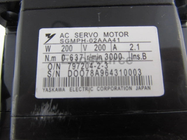 SGMPH-02AAA41 Yaskawa Servo Motor Absolute Encoder