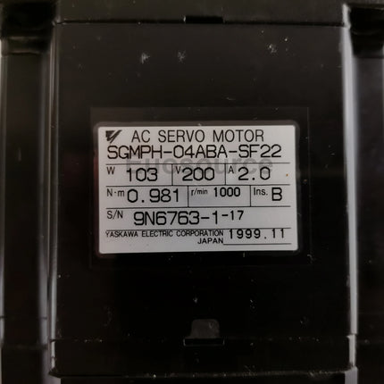 SGMPH-04ABA-SF22 Yaskawa Servo Motor Sigma Series