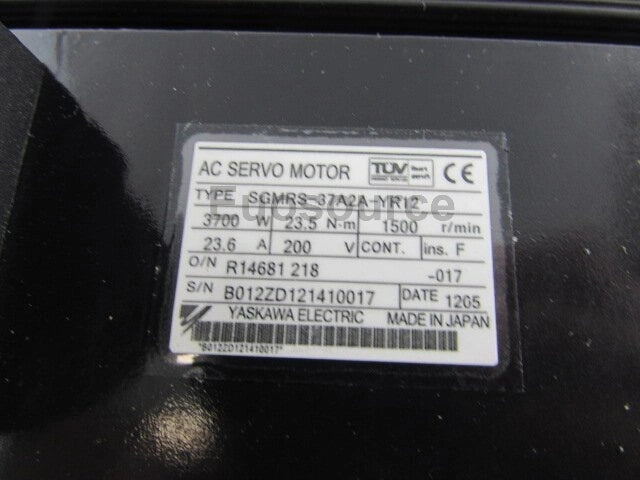 SGMRS-37A2A-YR12 Yaskawa Servo Motor AC Servo
