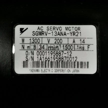 SGMRV-13ANA-YR21 Yaskawa Servo Motor AC Servo