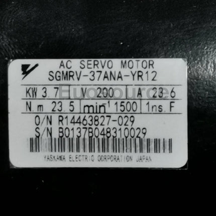 SGMRV-37ANA-YR12 Yaskawa Servo Motor Absolute Encoder